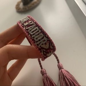 Dior Pink Friendship Bracelet
